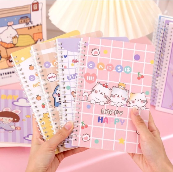 สมุดโน๊ตจิ๋ว สมุดลายการ์ตูน สมุดโน๊ตสันห่วงA5