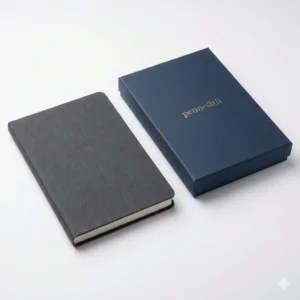 สมุดโน้ตปกหนัง Pennestth น้ำตาล A5